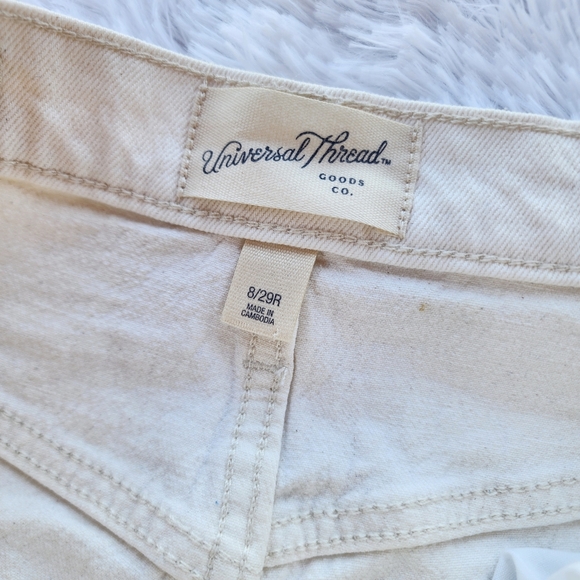 Universal‎ Thread Vintage Straight Cream Colored Distressed Jeans - Picture 5 of 9